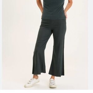 NWT XCVI Teal Hydra Flare Pant in sz L Large little smudge